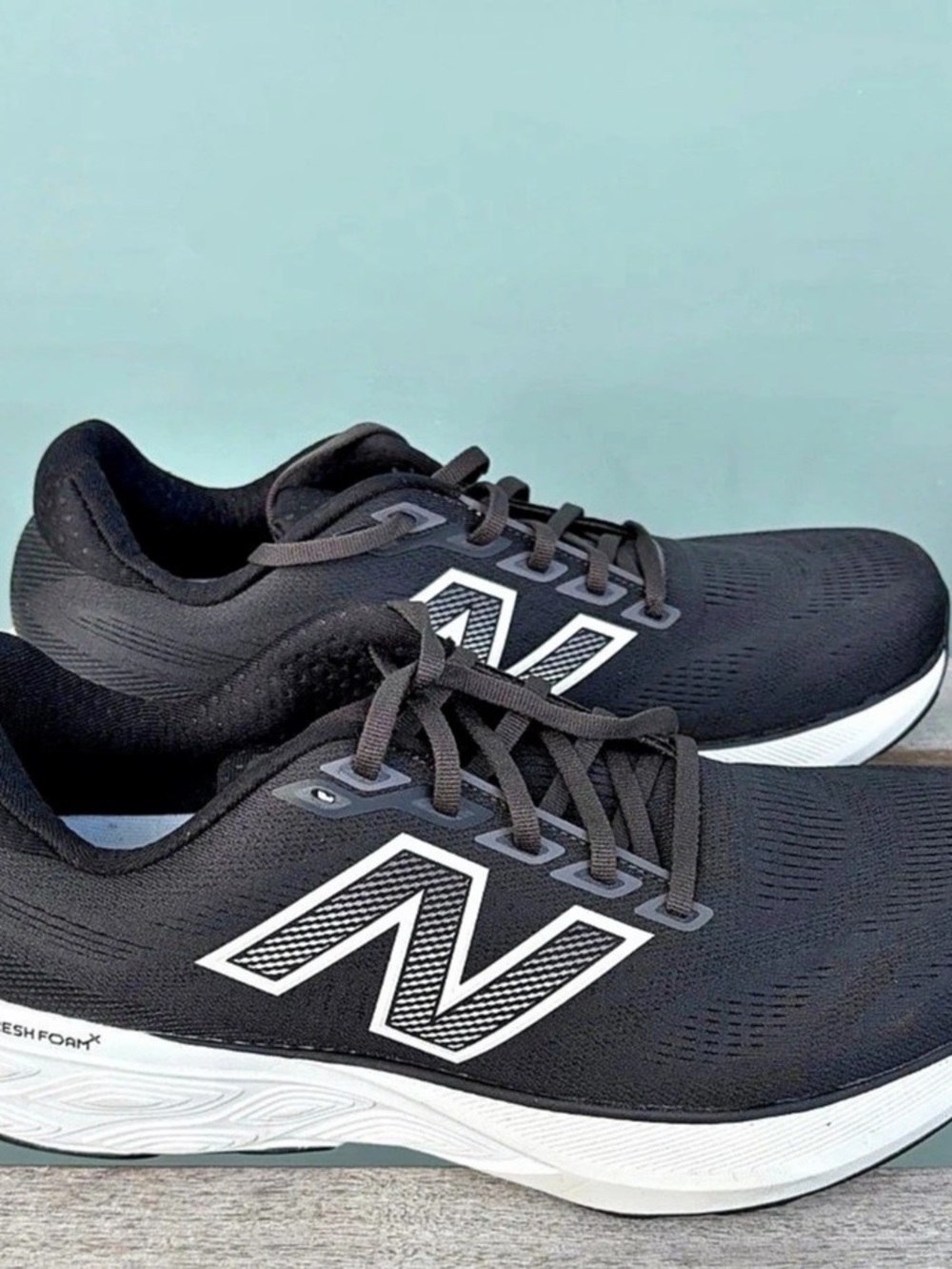 New Balance Fresh Foam X 880v15 Black White Running Shoes Men's Size 12
